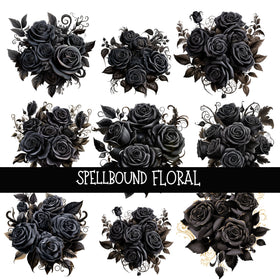 Spellbound Floral Floral UV DTF Decal sheet