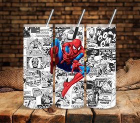 Spidey Comic Vinyl tumbler wraps