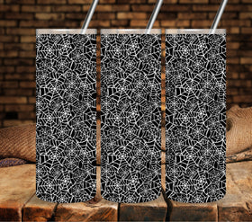 Spiderweb  #1 white UV DTF tumbler wraps
