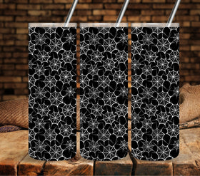 Spiderweb  #2 white UV DTF tumbler wraps