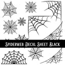 Spiderweb Decal sheets- 10 Color Options
