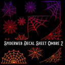 Spiderweb Decal sheets- 10 Color Options