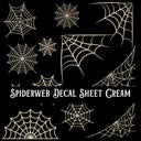 Spiderweb Decal sheets- 10 Color Options