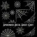 Spiderweb Decal sheets- 10 Color Options