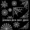 Spiderweb Decal sheets- 10 Color Options