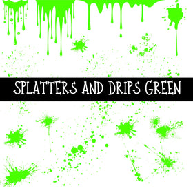 Splatters and Drips UV DTF Decal sheets 12 colors available