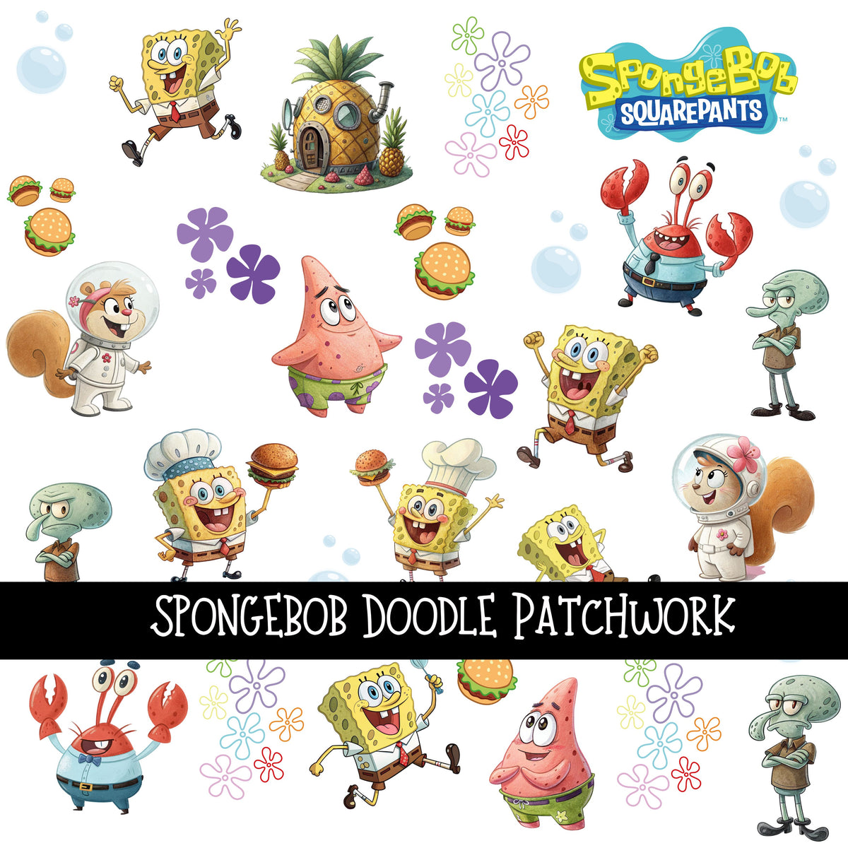 Sponge Doodle Patchwork Set