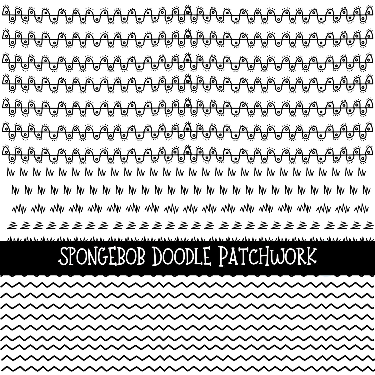 Sponge Doodle Patchwork Set