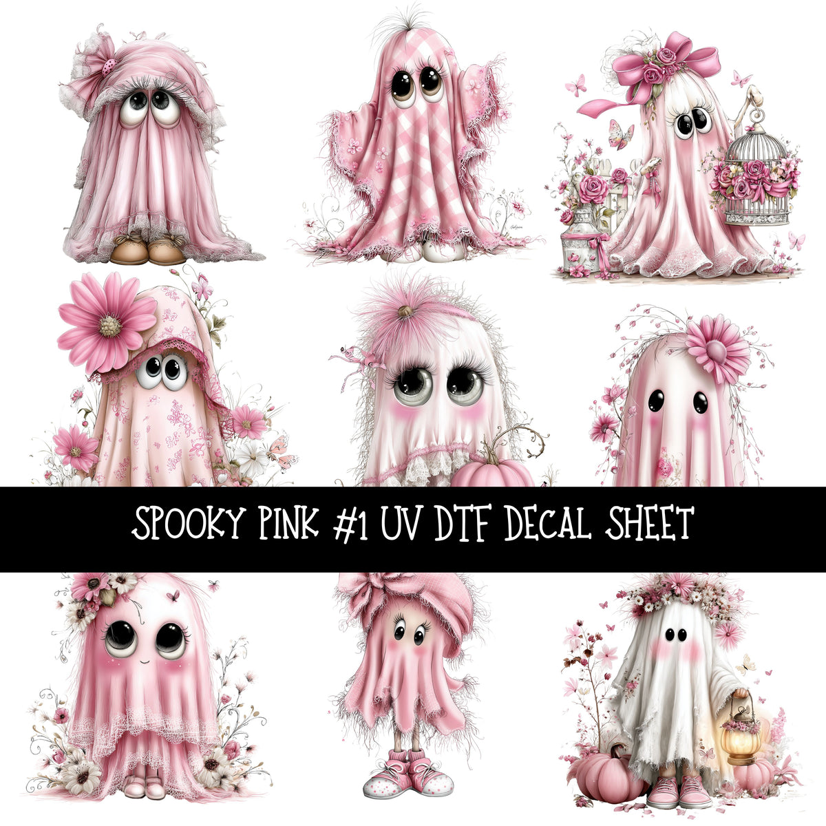 Spooky Pink Decal sheets 4 designs available