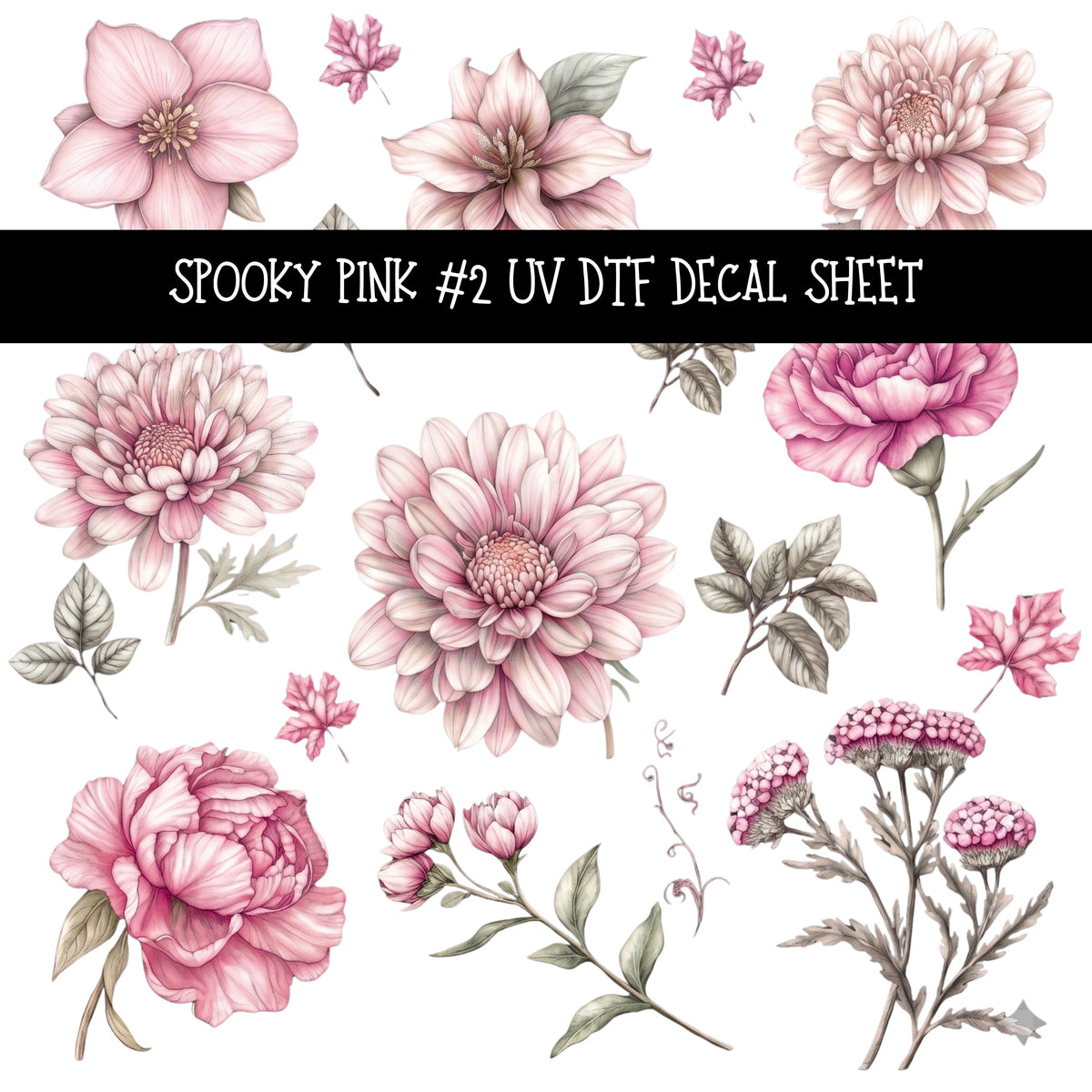Spooky Pink Decal sheets 4 designs available