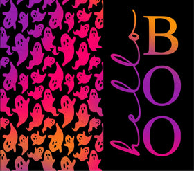 Hello Boo Neon UV DTF tumbler wraps