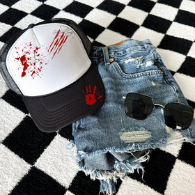 Crime Scene Embellishment DTF hat Transfers