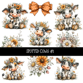Spotted Cows UV DTF Decal sheets 2 Designs available