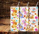 Springtime Pooh UV DTF tumbler wraps 20oz