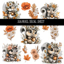 Squirrel UV DTF Decal sheets
