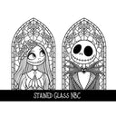 Stained Glass NBC UV DTF Decal sheets