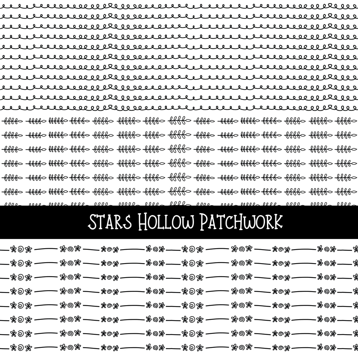 Stars Hollow Doodle Patchwork Set