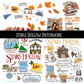 Stars Hollow Doodle Patchwork Set