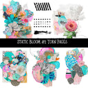 Static Bloom Torn Pages UV DTF Decal sheets 10 designs available