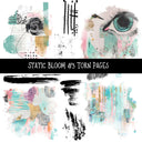 Static Bloom Torn Pages UV DTF Decal sheets 10 designs available