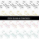Static Bloom Torn Pages UV DTF Decal sheets 10 designs available