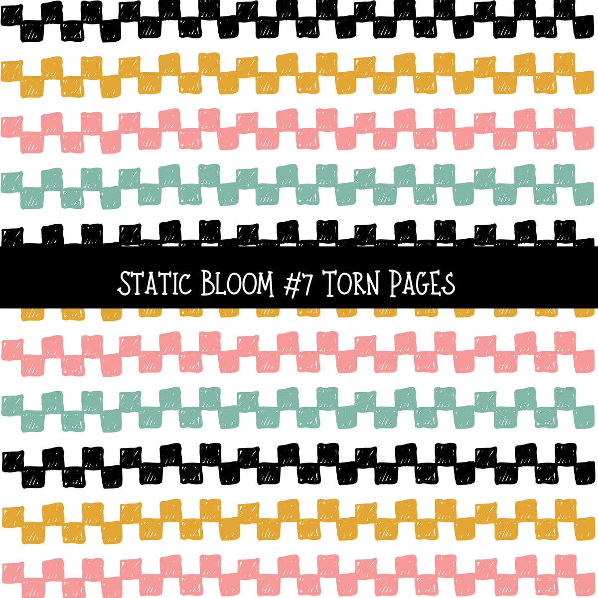 Static Bloom Torn Pages UV DTF Decal sheets 10 designs available