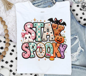 Stay Spooky Faux Embroidery DTF Transfers