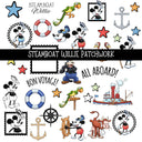 Steamboat Willie Doodle Patchwork Set