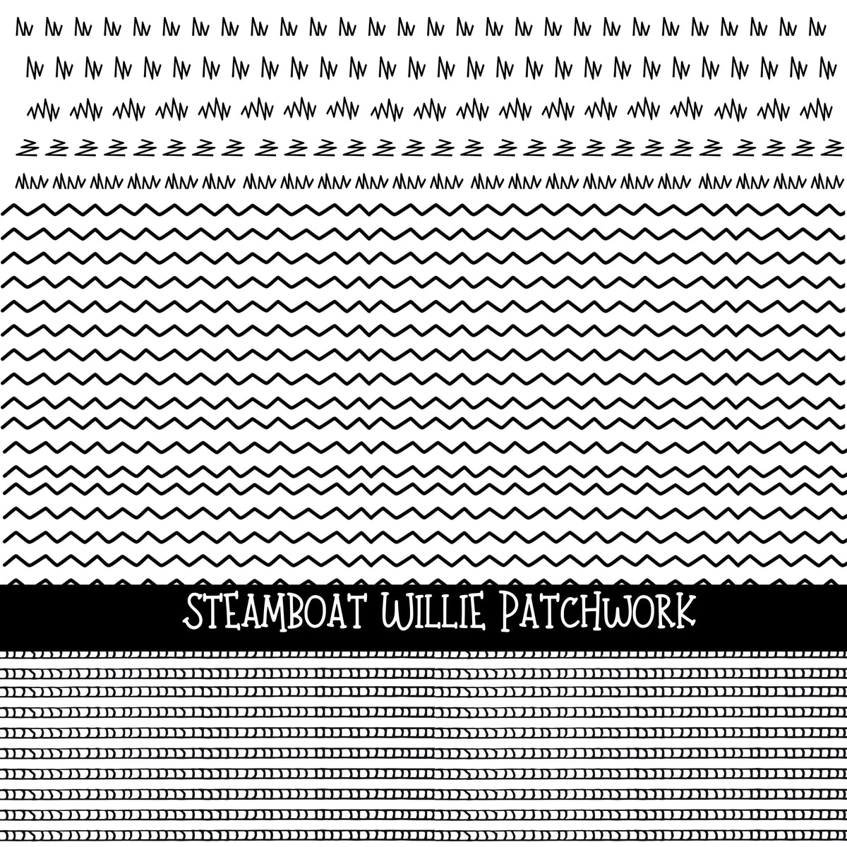 Steamboat Willie Doodle Patchwork Set