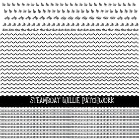 Steamboat Willie Doodle Patchwork Set