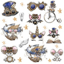 Steampunk Wonders UV DTF Decal Sheets-2 Design Options