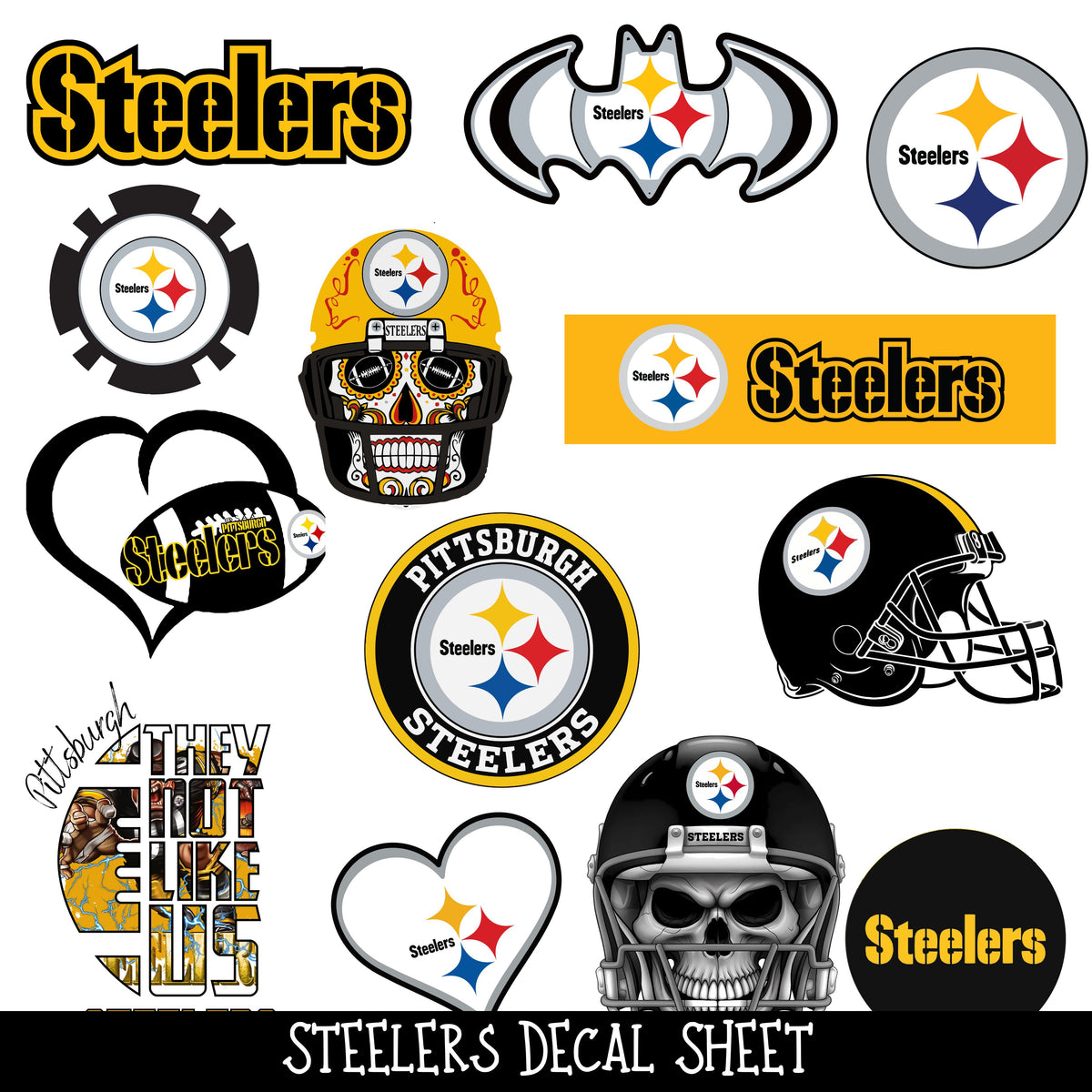 Steelers - UV DTF Decal sheet
