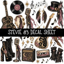 Stevie UV DTF Decal sheets 9 Designs available