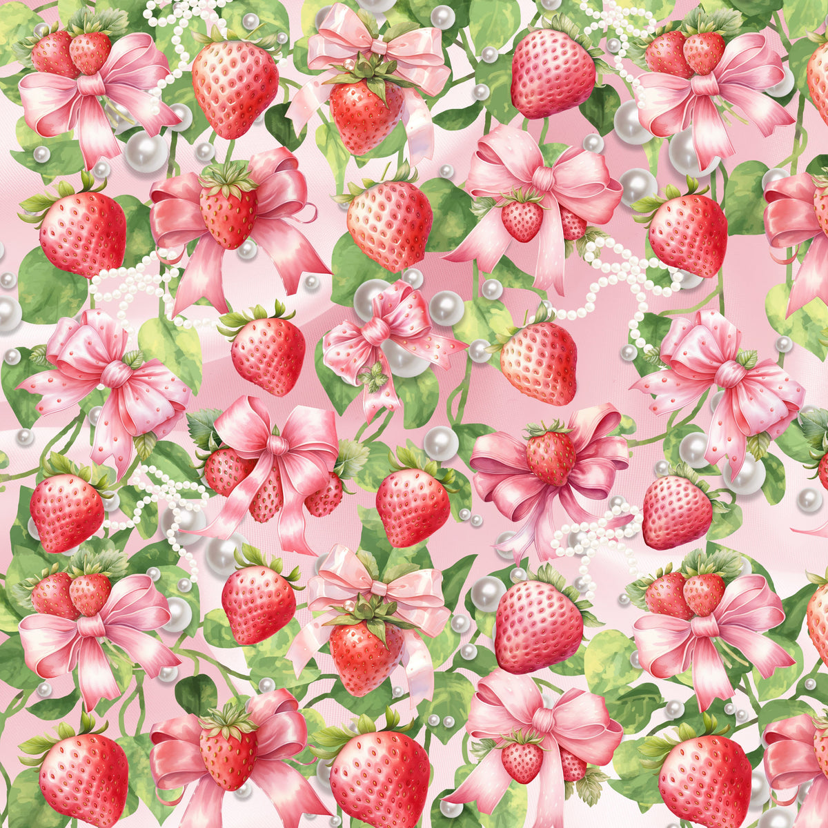 Strawberry and Pearls Collection 12x12 Vinyl Sheets- 14 Designs Available