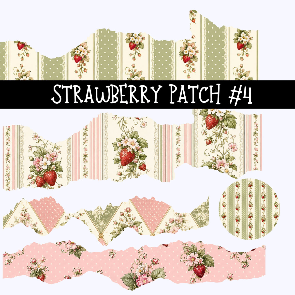 Strawberry Patch Decal sheets 4 designs available