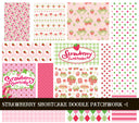 Strawberry Shortcake Doodle Patchwork Sets 2 styles available
