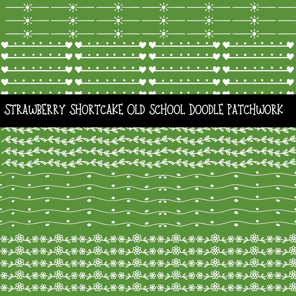 Strawberry Shortcake Old School Doodle Patchwork Set