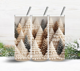 Rustic Christmas tree wraps