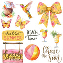 Summer Paradise UV DTF Decal Sheets- 2 Design Options
