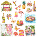 Summer Paradise UV DTF Decal Sheets- 2 Design Options