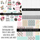 Summer Vacation Doodle Patchwork Set