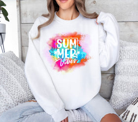 Summer Vibes Color splash DTF Transfers