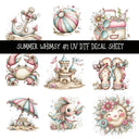 Summer Whimsy UV DTF Decal sheets 10 Design Options