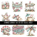 Summer Whimsy UV DTF Decal sheets 10 Design Options