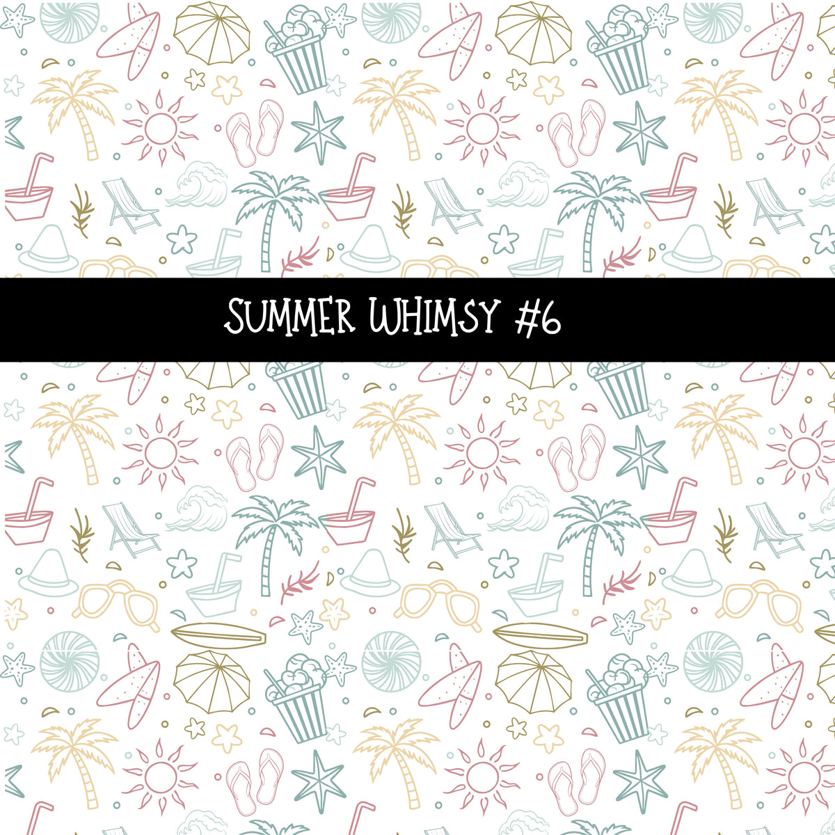 Summer Whimsy UV DTF Decal sheets 10 Design Options
