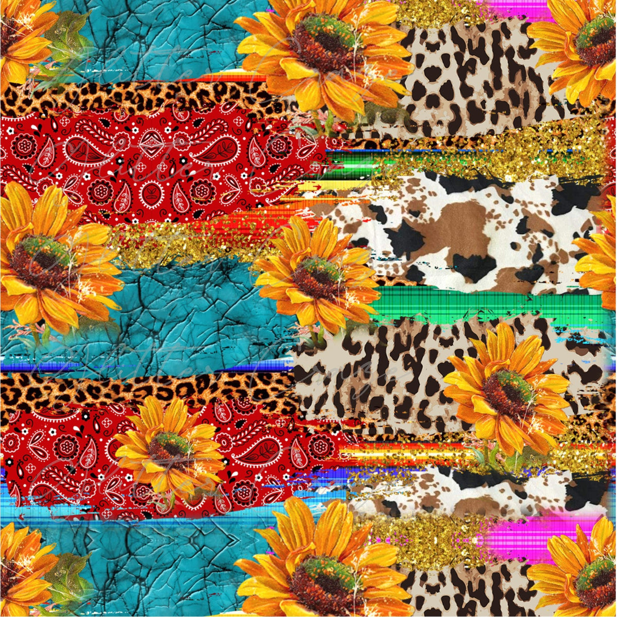 Sunflower bandana Adhesive Vinyl