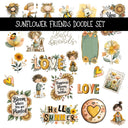 Sunflower Friends Doodle Patchwork Set
