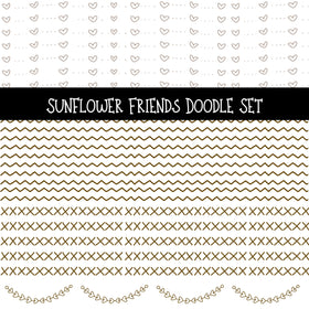 Sunflower Friends Doodle Patchwork Set