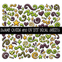 Swamp Queen UV DTF Decal sheets 10 Designs available
