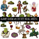 Swamp Queen UV DTF Decal sheets 10 Designs available